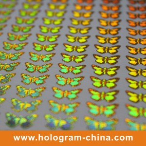 Golden Security Adhesive 3D Hologram Sticker